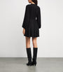 Maje Black Bead-Detail Mini Dress