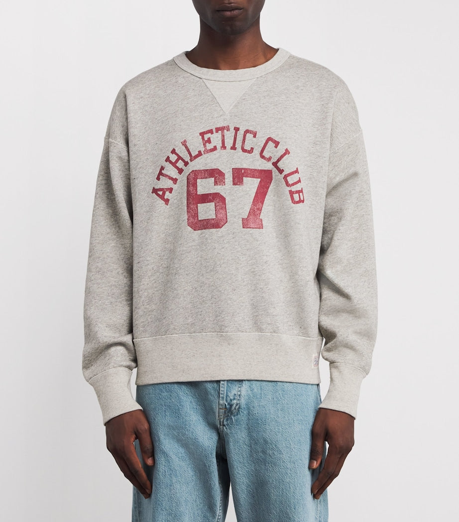 Polo Ralph Lauren Grey Cotton 67 Logo Sweatshirt