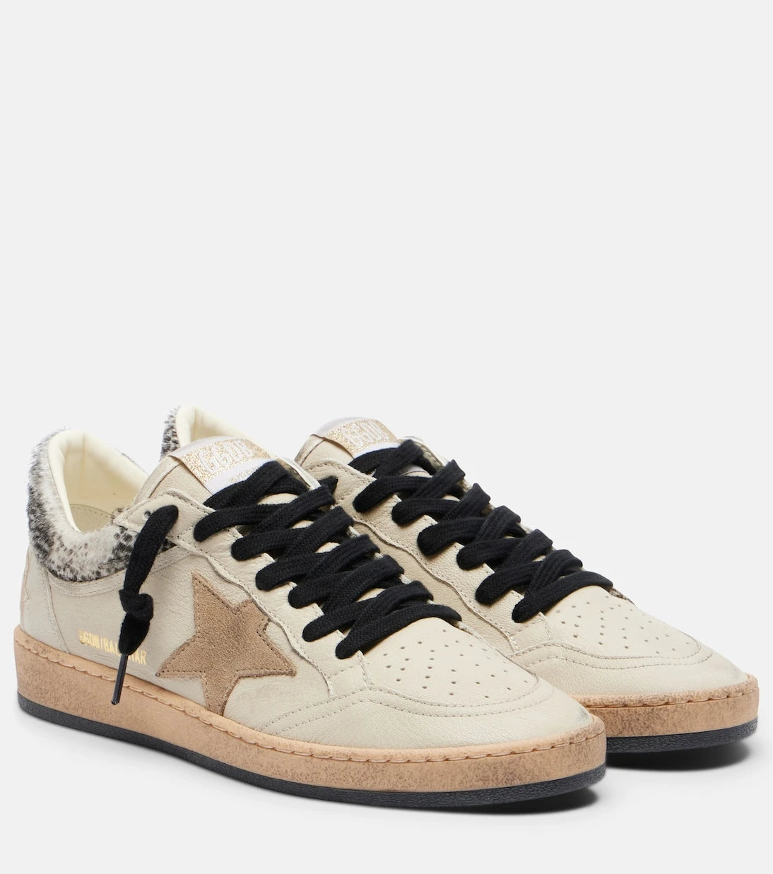 Golden Goose - Ball Star leopard-print leather sneakers