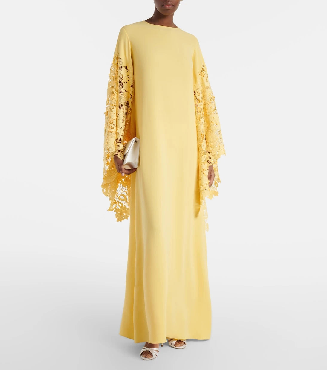 Oscar de la Renta - Floral silk-blend kaftan