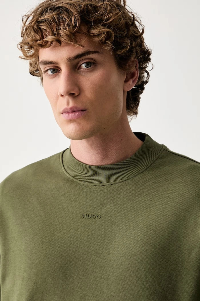 HUGO erkek pamuklu sweatshirt Dapocrew