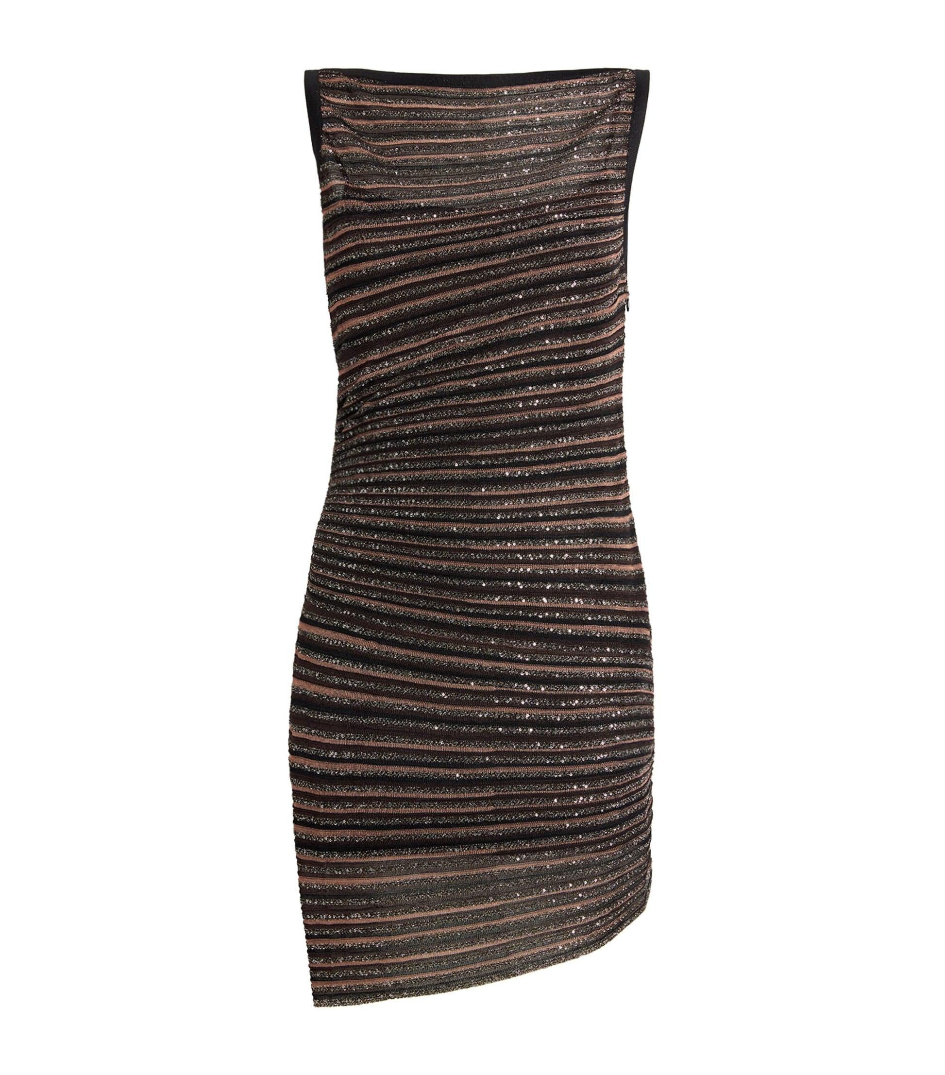 Missoni Stripe Sleeveless Boat Neck Mini Dress