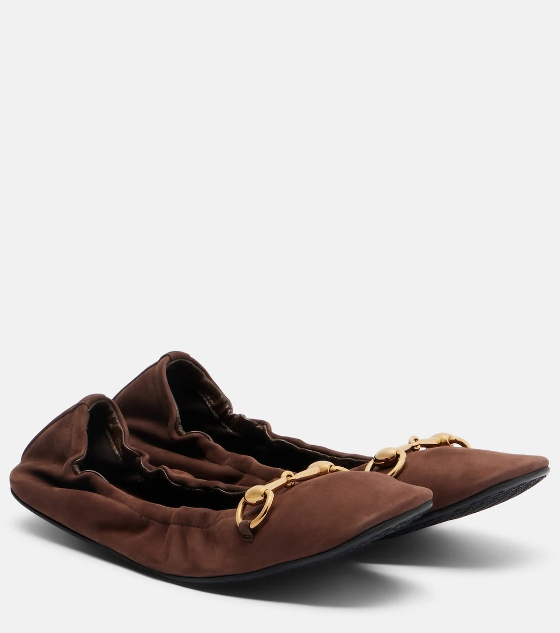 Gucci - Horsebit leather ballet flats