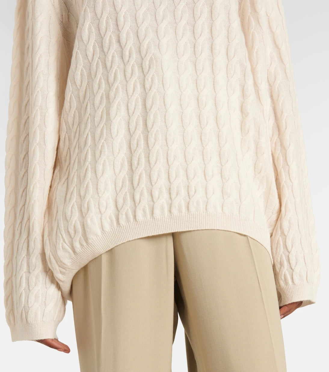 Jardin des Orangers - Cable-knit wool and cashmere sweater