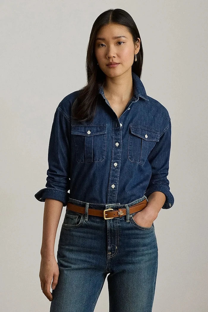 Lauren Ralph Lauren риза дамска от деним