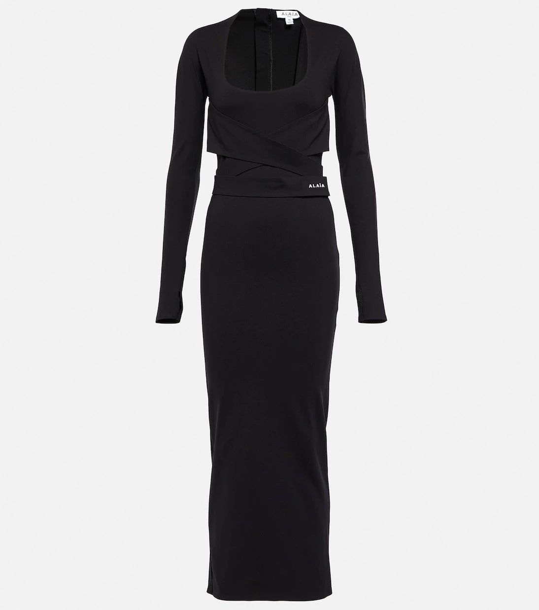 Alaïa - فستان جيرسيه متوسط الطول