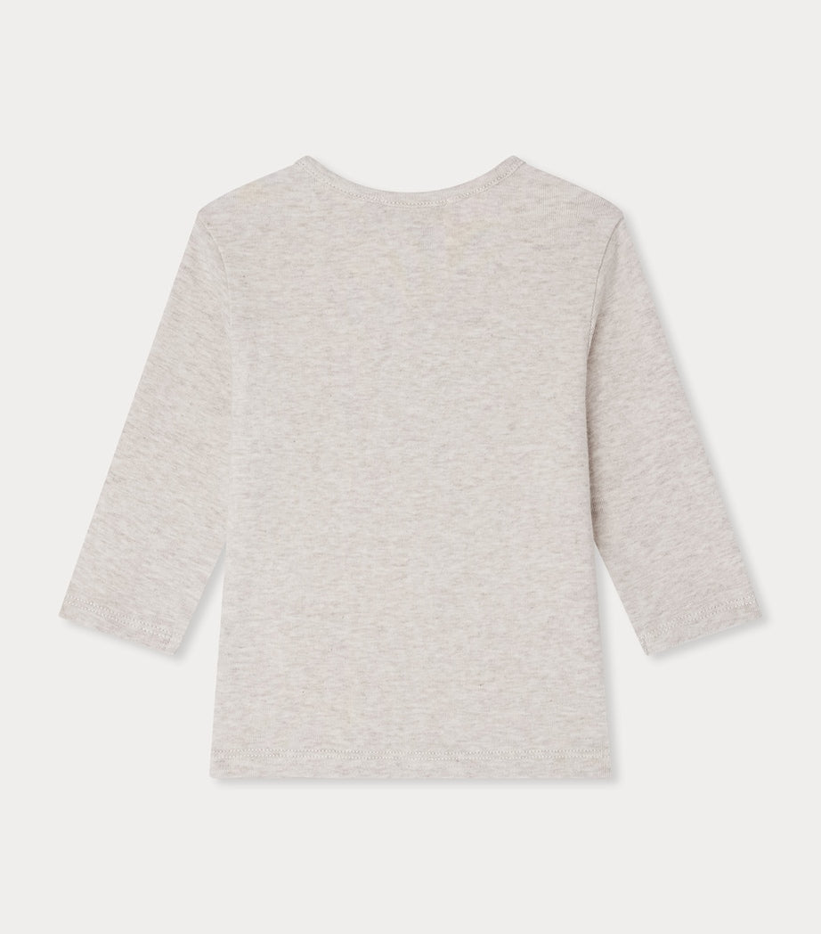 Cotton Horse Print Long-Sleeve T-Shirt (6-18 Months)