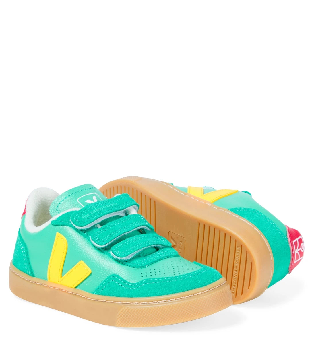Veja Kids - حذاء رياضي V-90 جلدي بالتعاون مع The Campamento