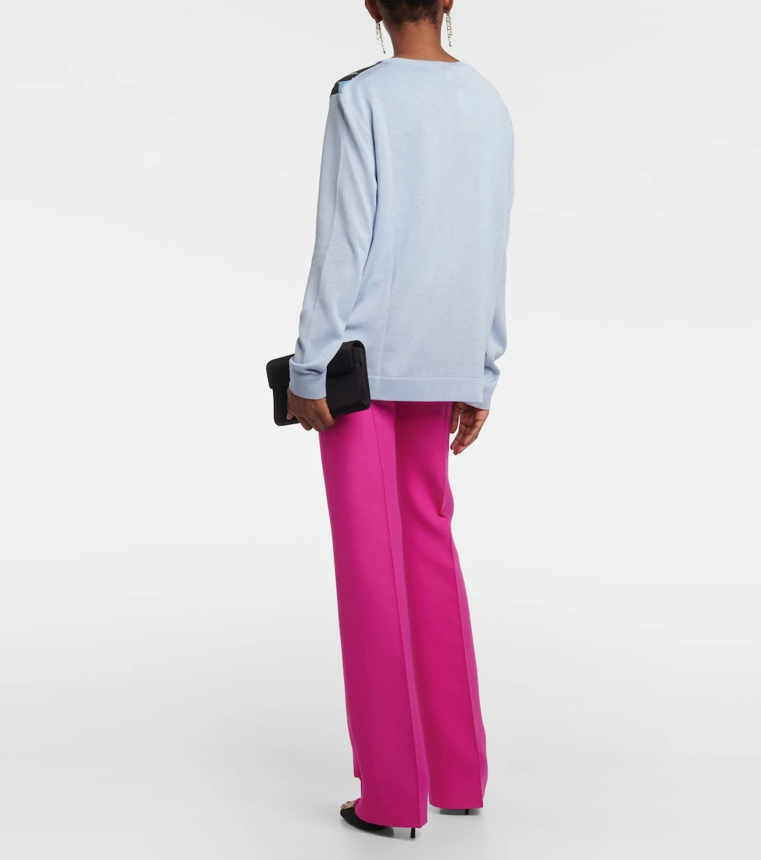 Oscar de la Renta - Printed silk-trimmed cardigan