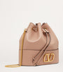 Valentino Garavani Nude Leather VLogo Bucket Bag