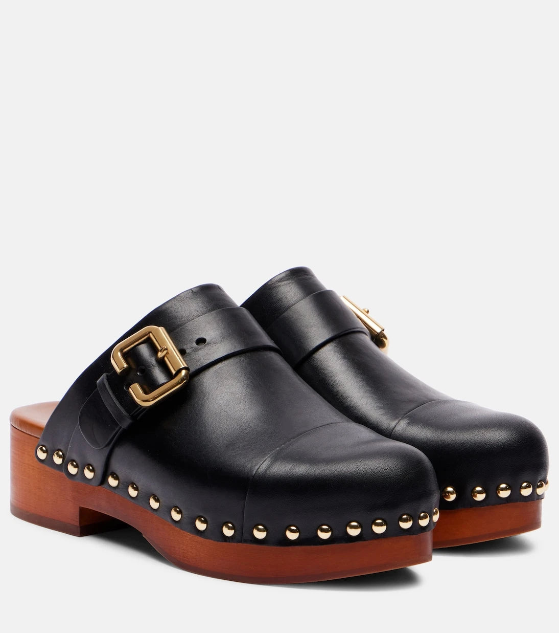 Chloé - Jeannette embellished leather clogs