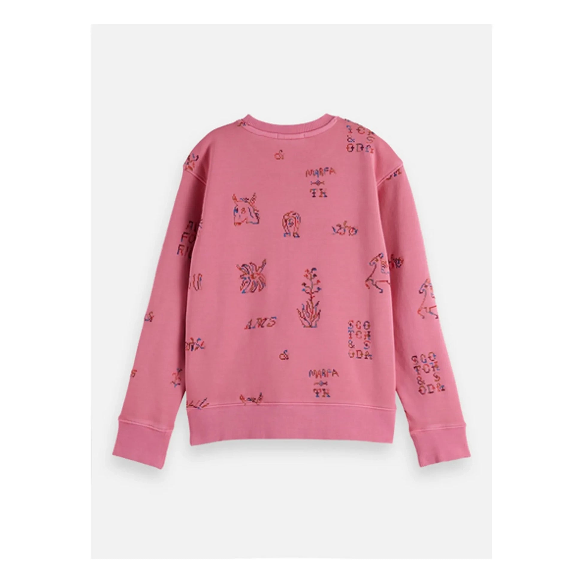 Scotch & Soda - Sweat Embroidered Horses | Pink