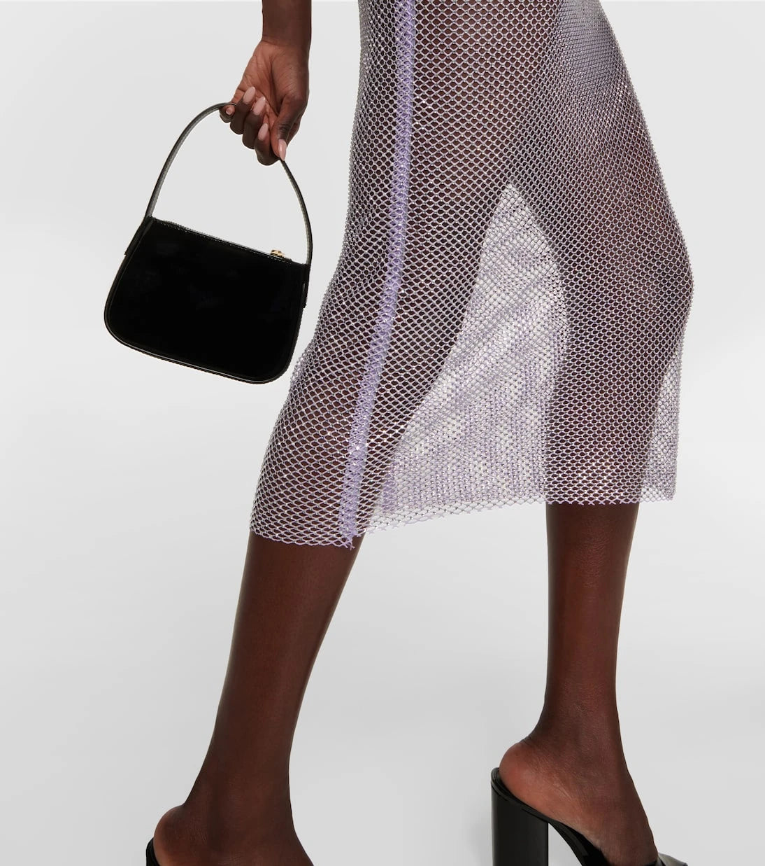 Giuseppe di Morabito - Feather-trimmed embellished midi dress