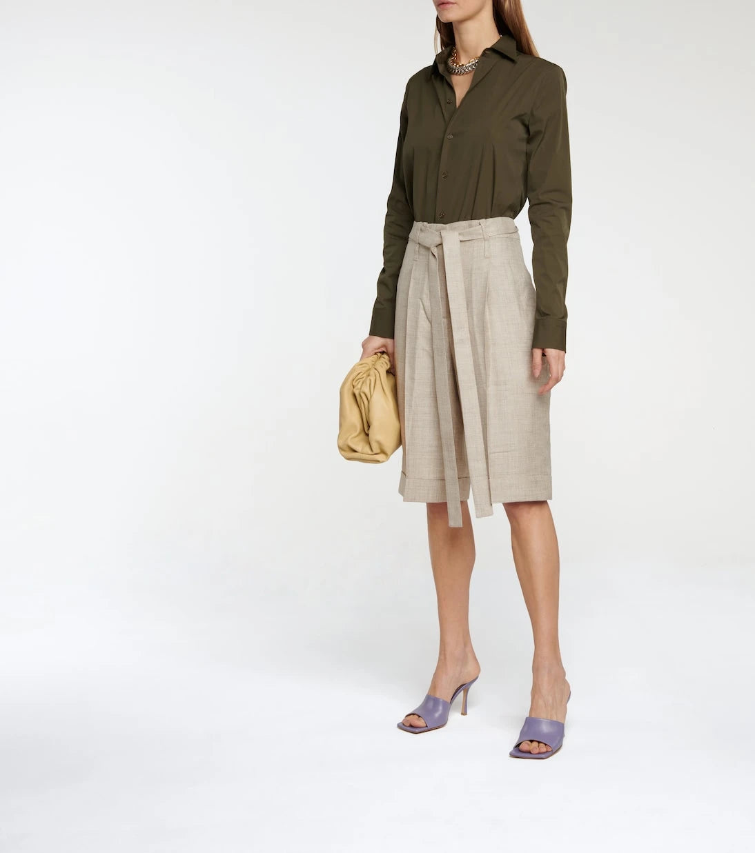 Gabriela Hearst - Judy wool, silk and linen shorts