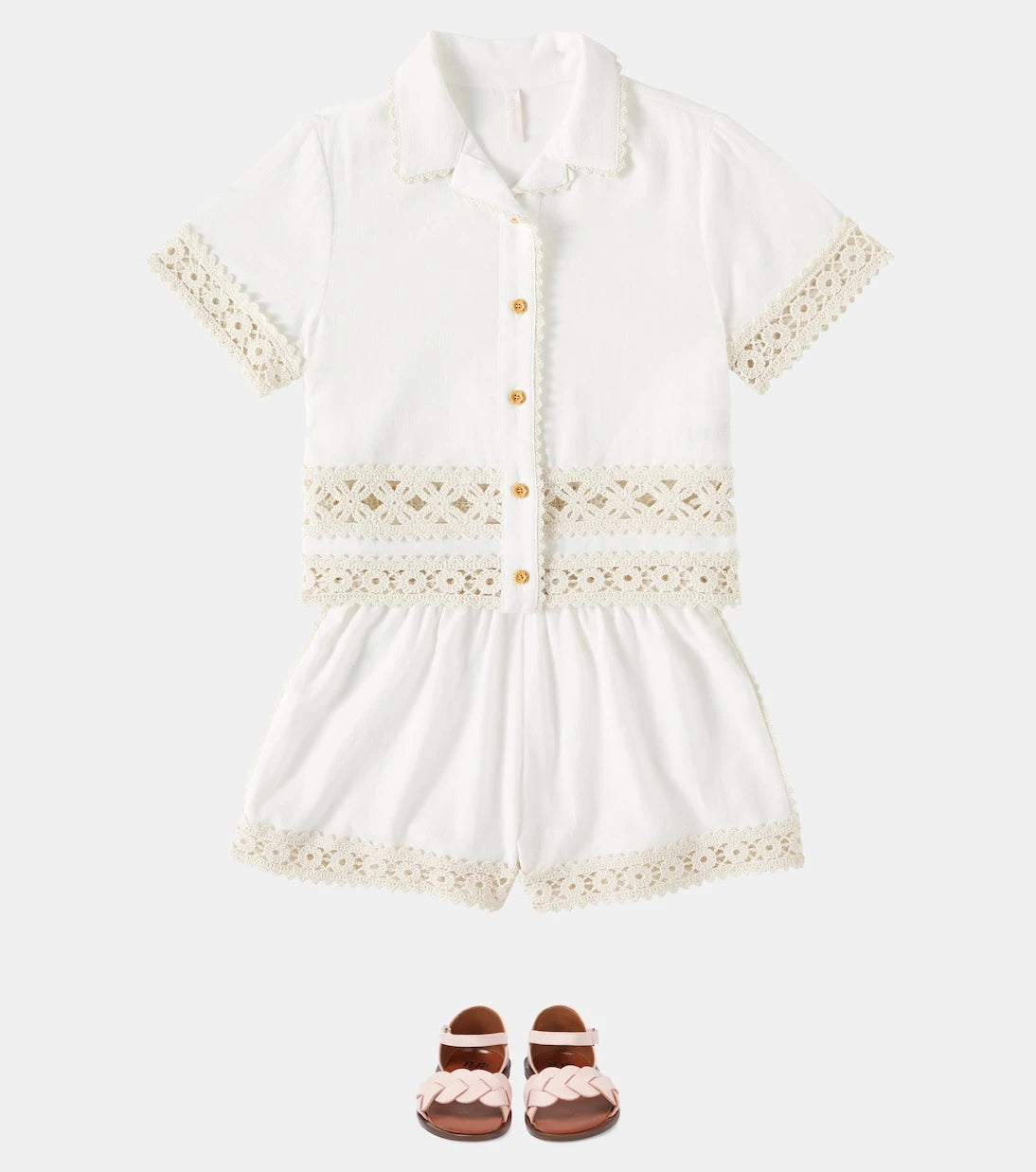 Zimmermann Kids - قميص Wylie القطني