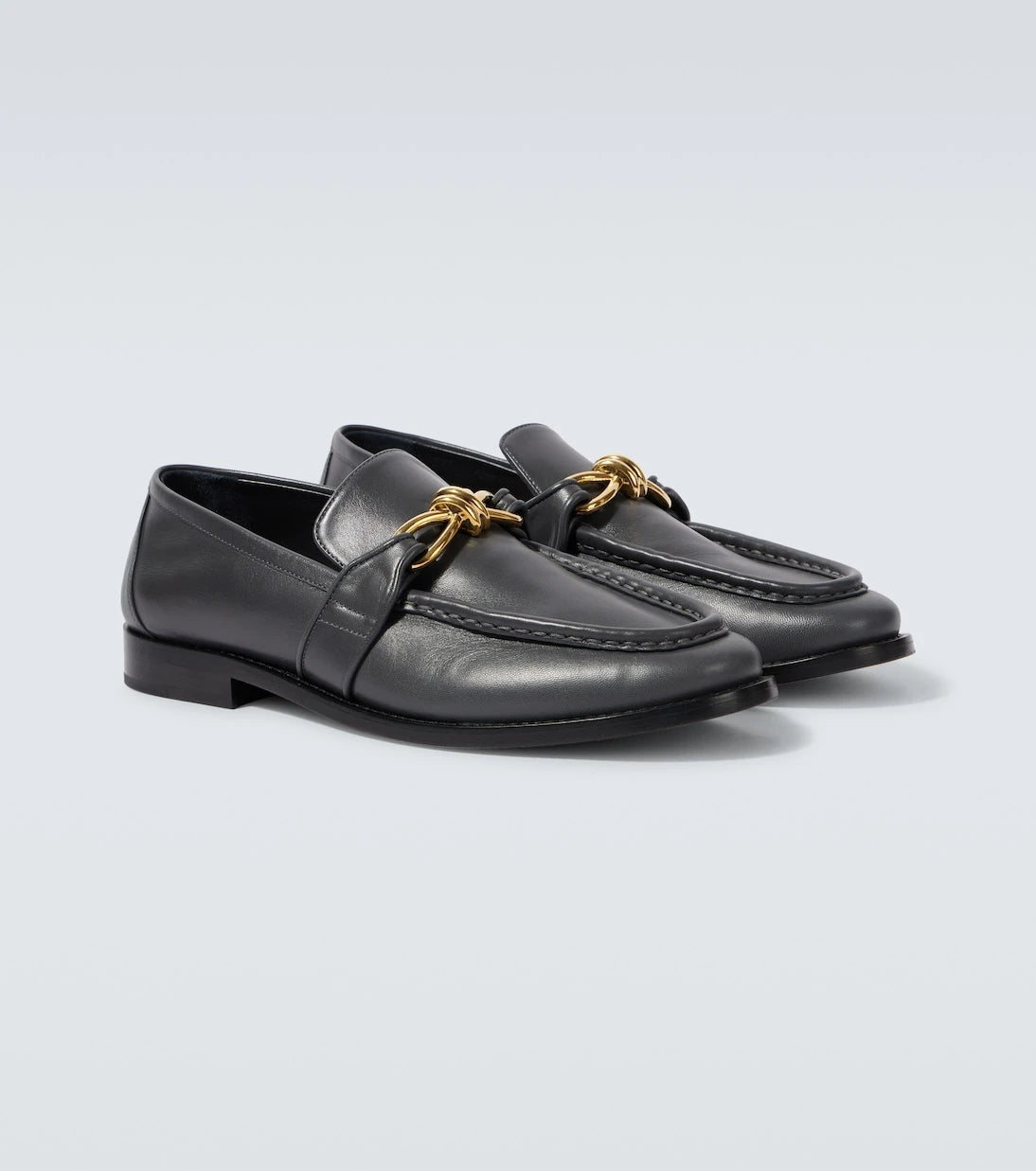 Bottega Veneta - حذاء لوفرز أستير نوت الجلدي