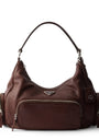 Prada Medium Washed Leather Shoulder Bag