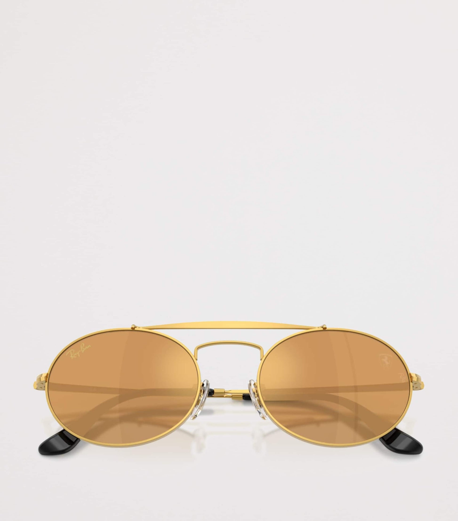 Ray-Ban Gold RB3775M Metal Oval Sunglasses
