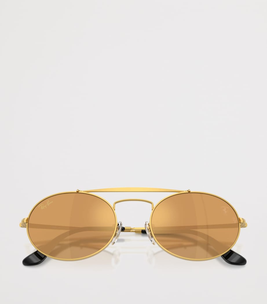 RB3775M Metal Oval Sunglasses