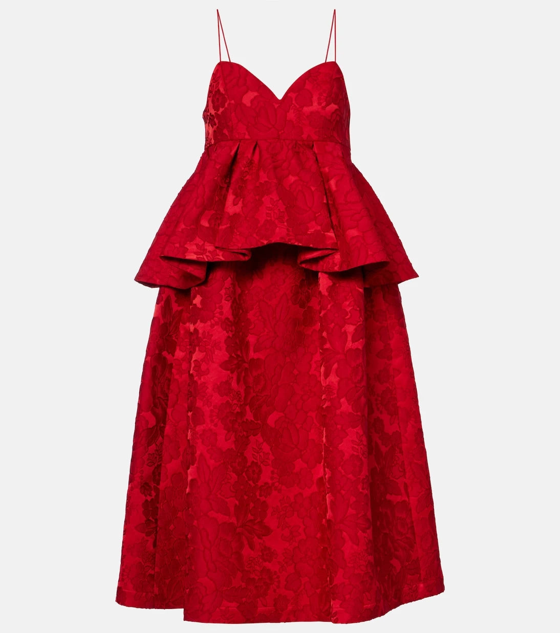 La DoubleJ - Satine matelassé jacquard midi dress