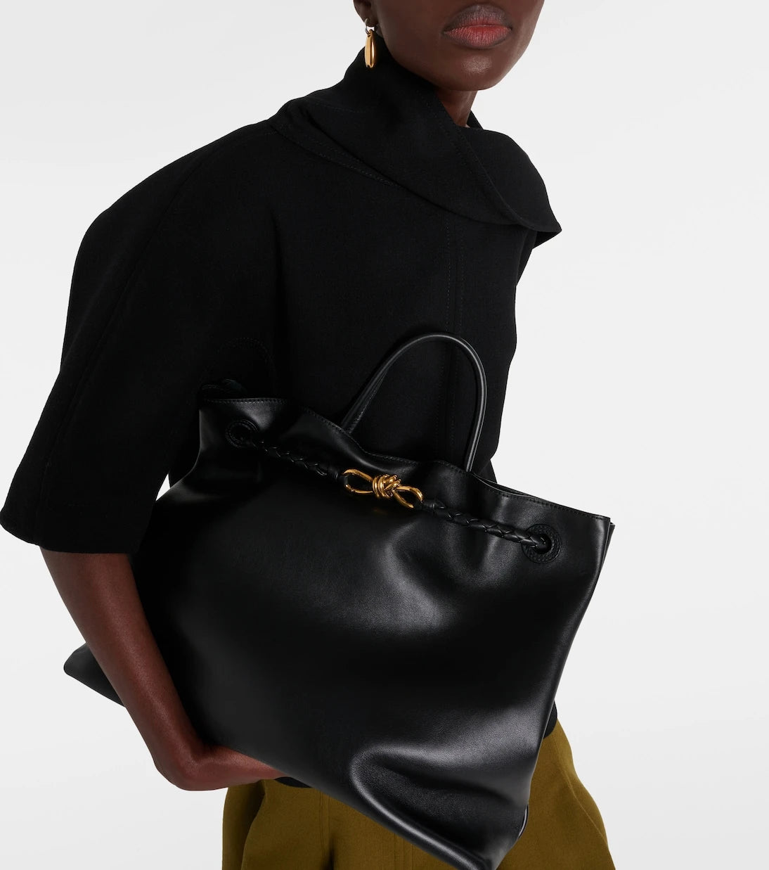 Bottega Veneta - حقيبة أنديامو الكبيرة من الجلد