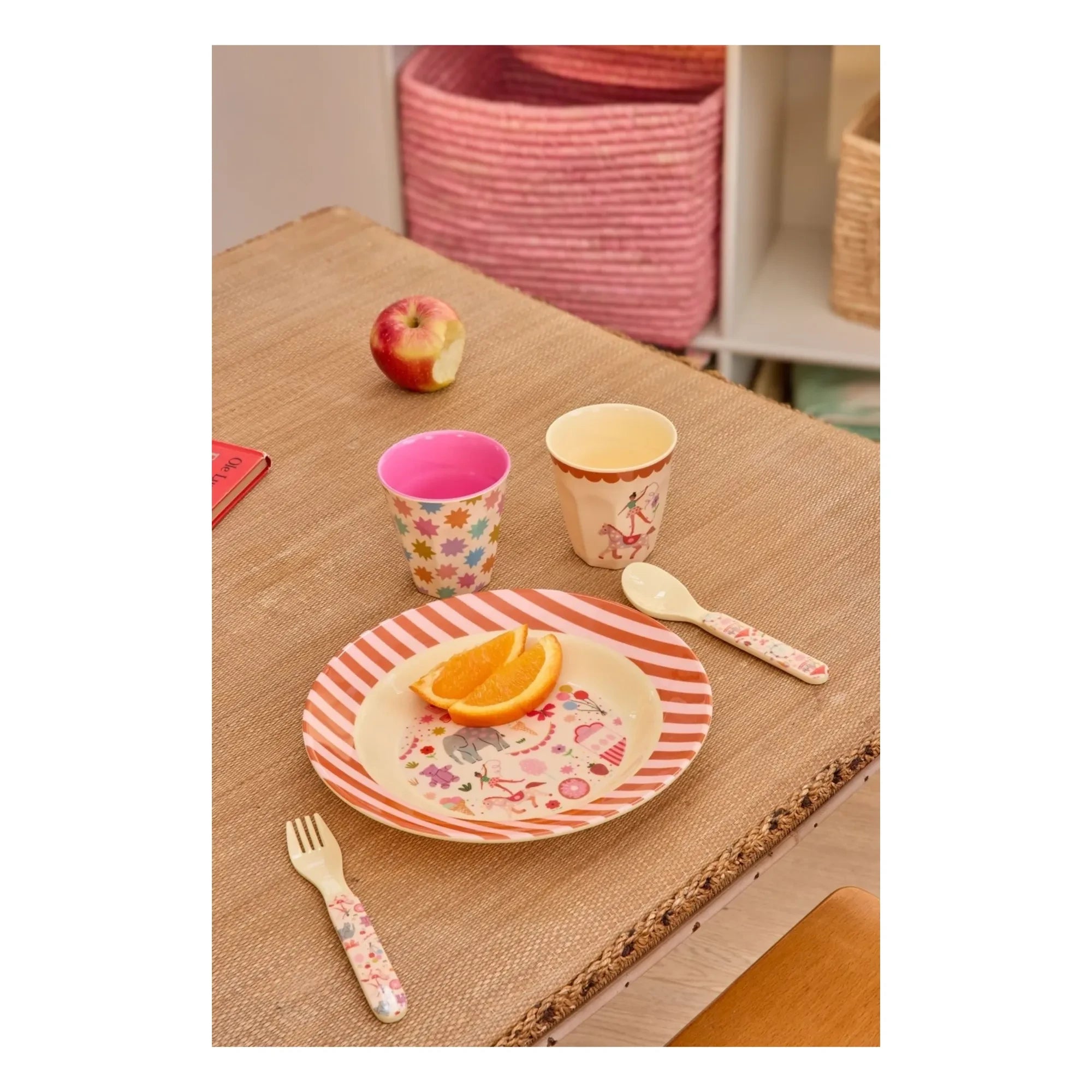 Rice - Fun Fair melamine cutlery | Light blue
