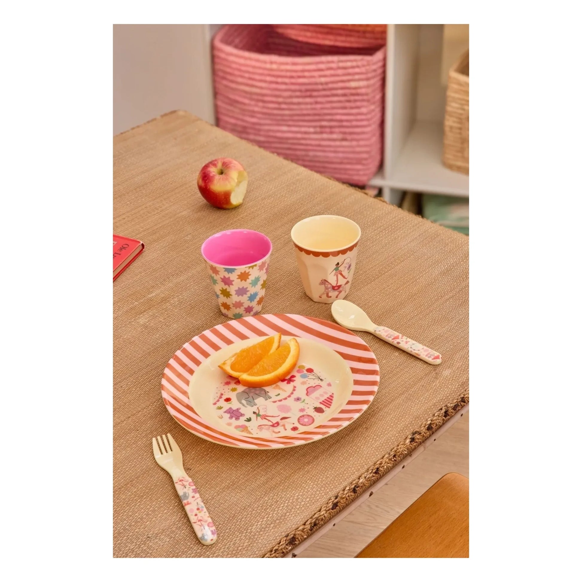 Rice - Fun Fair melamine cutlery | Light blue