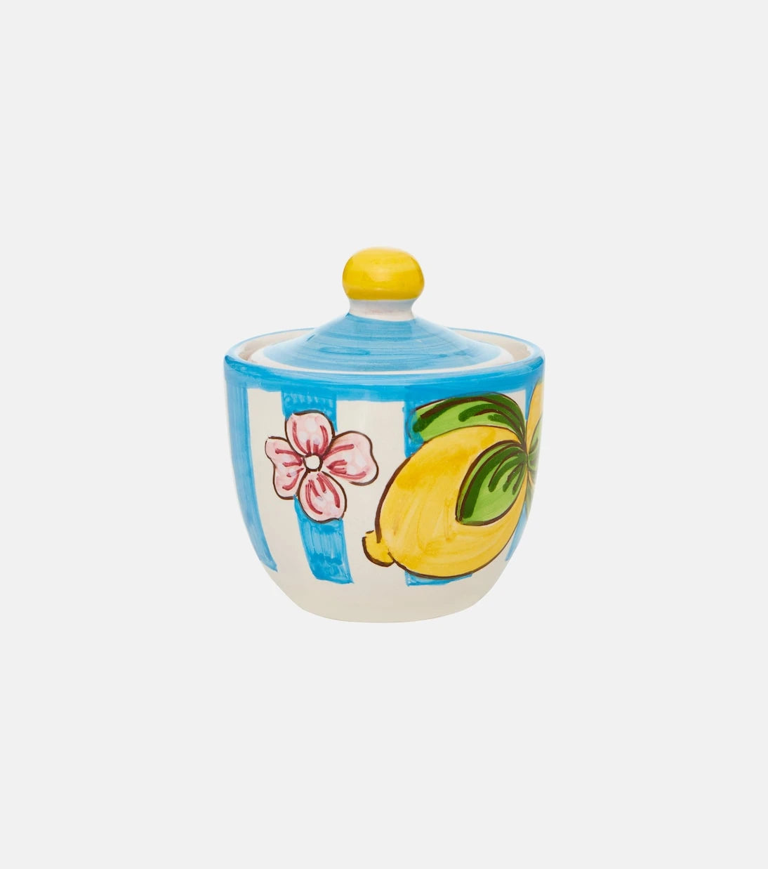 Dolce&Gabbana Casa - Taormina striped ceramic sugar bowl