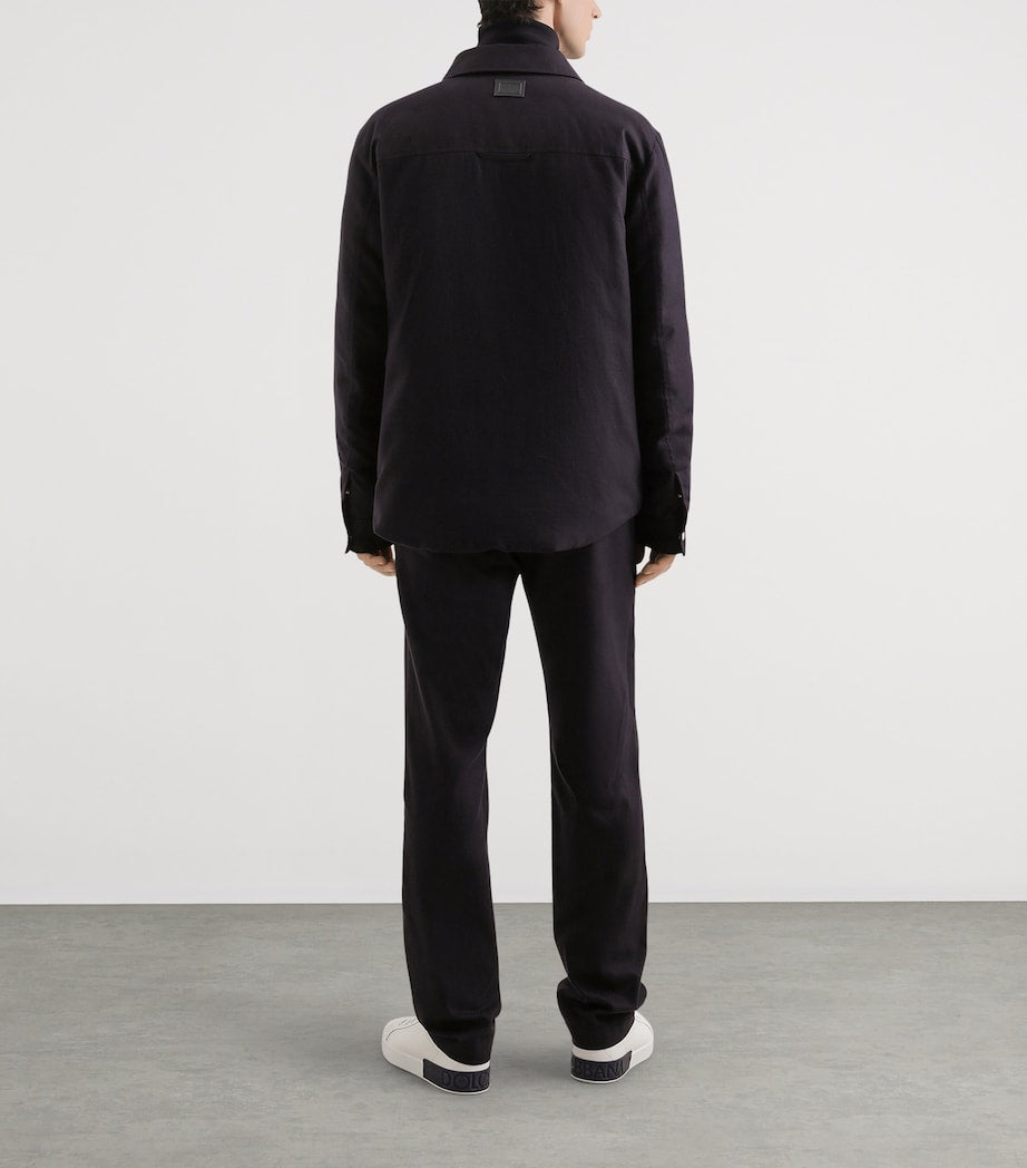 Dolce & Gabbana Multi Cotton-Blend Reversible Shirt Jacket