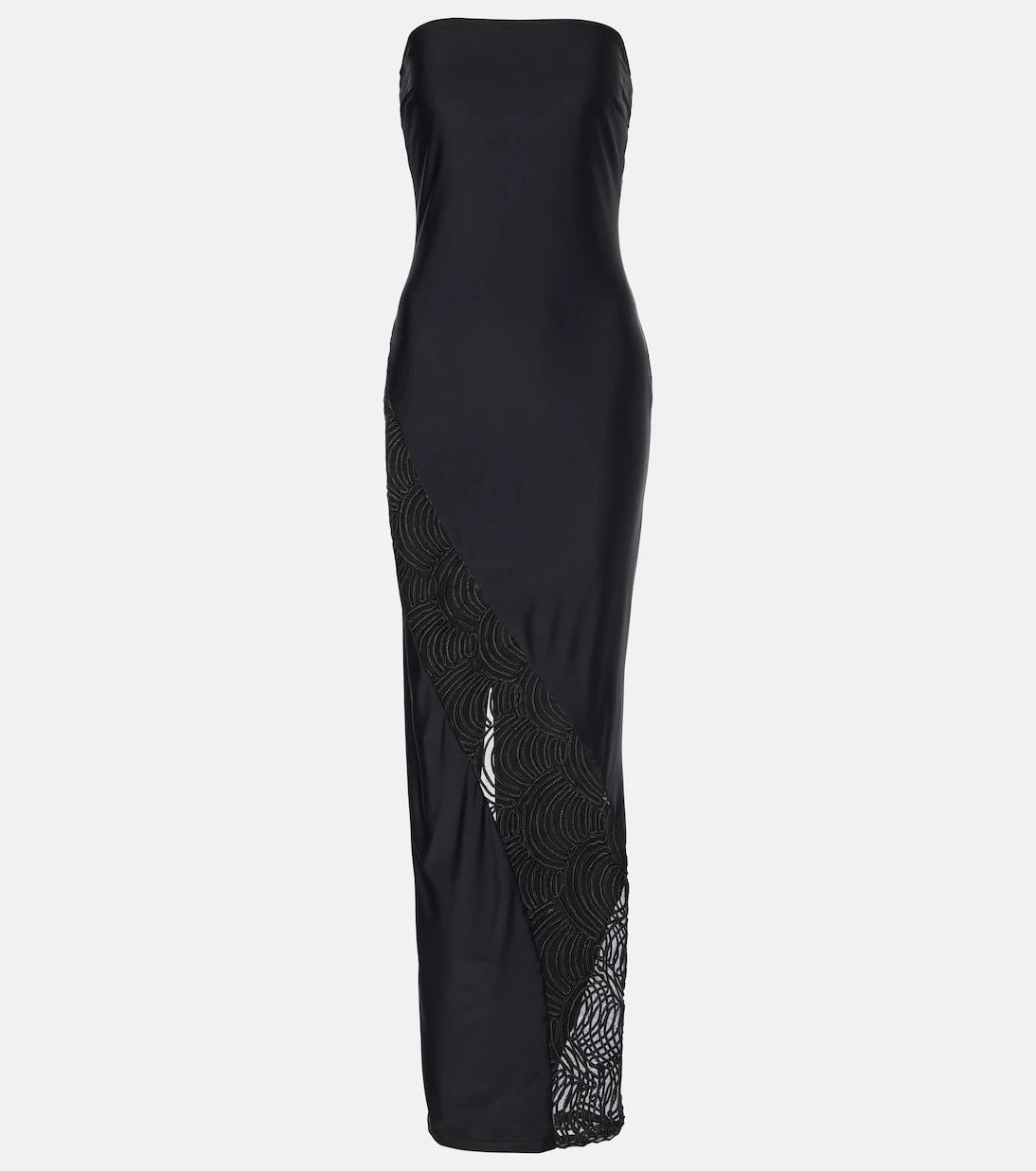 Rotate - Lace-trimmed maxi dress