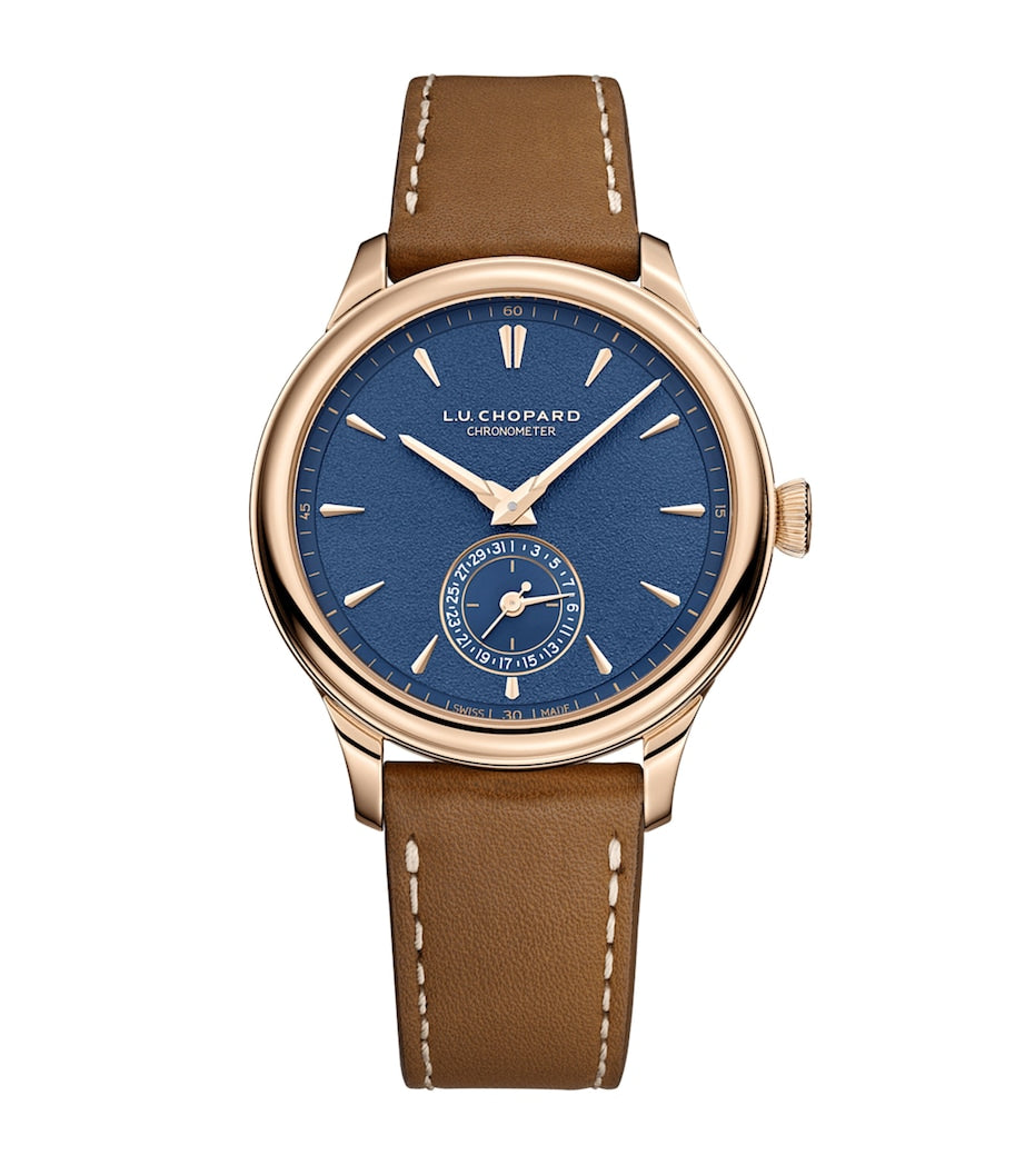 Chopard Rose Gold L.U.C Quattro Mark IV Watch 39mm
