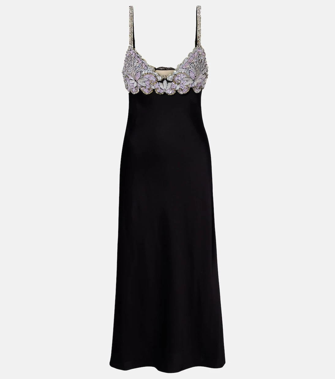 Valentino - Embellished cady midi dress