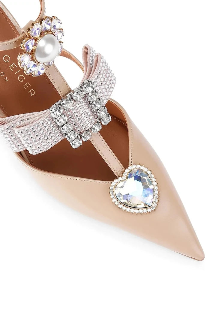 Kurt Geiger London Bow Point Gladiator Court İnce Topuklu Deri Ayakkabılar