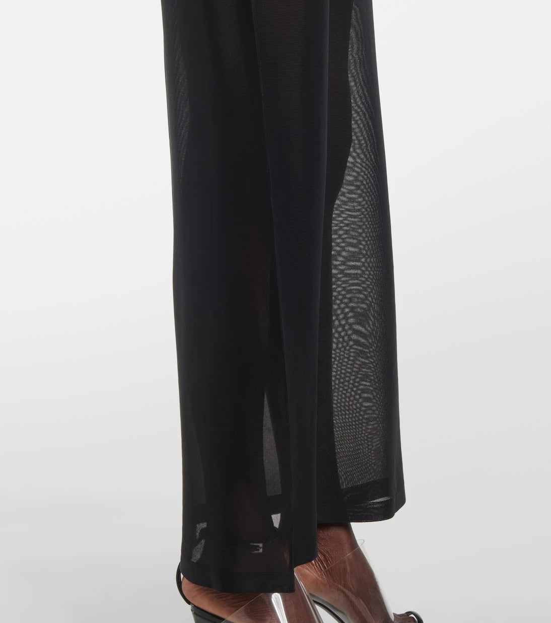 Alaïa - Sheer knitted midi dress