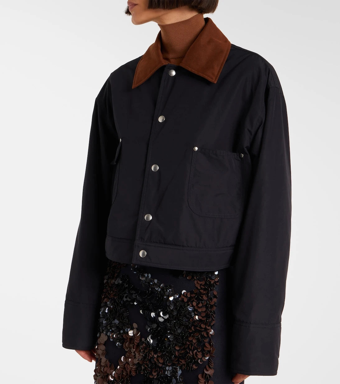 Plan C - Cropped twill jacket