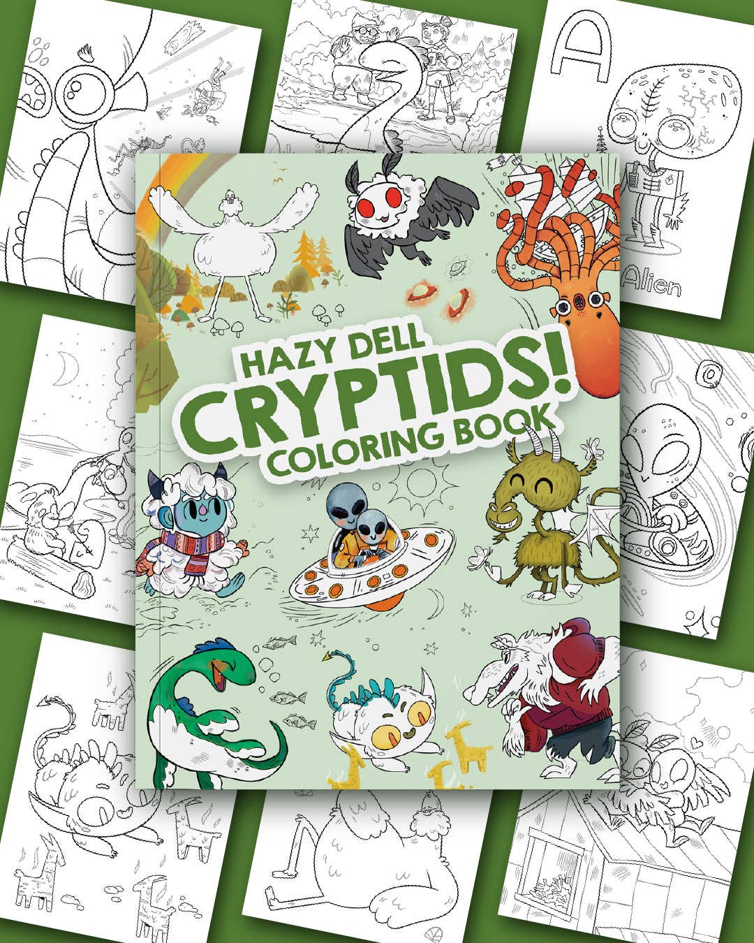 Hazy Dell Press - Hazy Dell Cryptids! Coloring Book