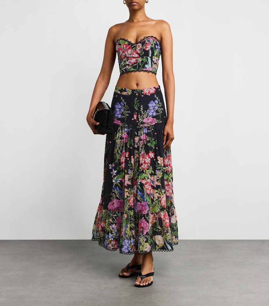 Charo Ruiz Ibiza Multi Floral Ann Maxi Skirt