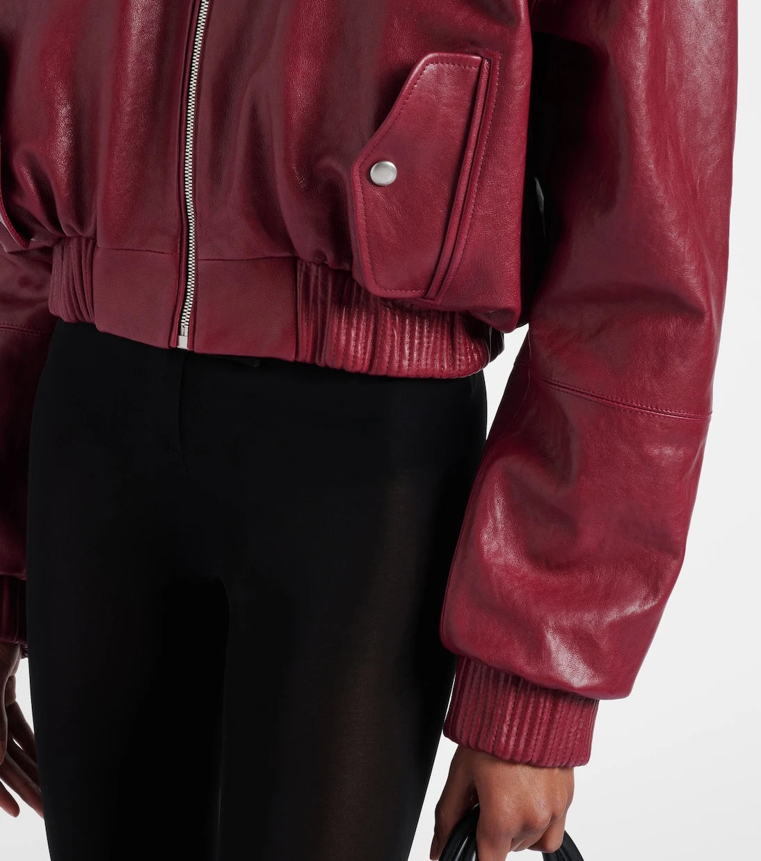 Magda Butrym - Cropped leather jacket