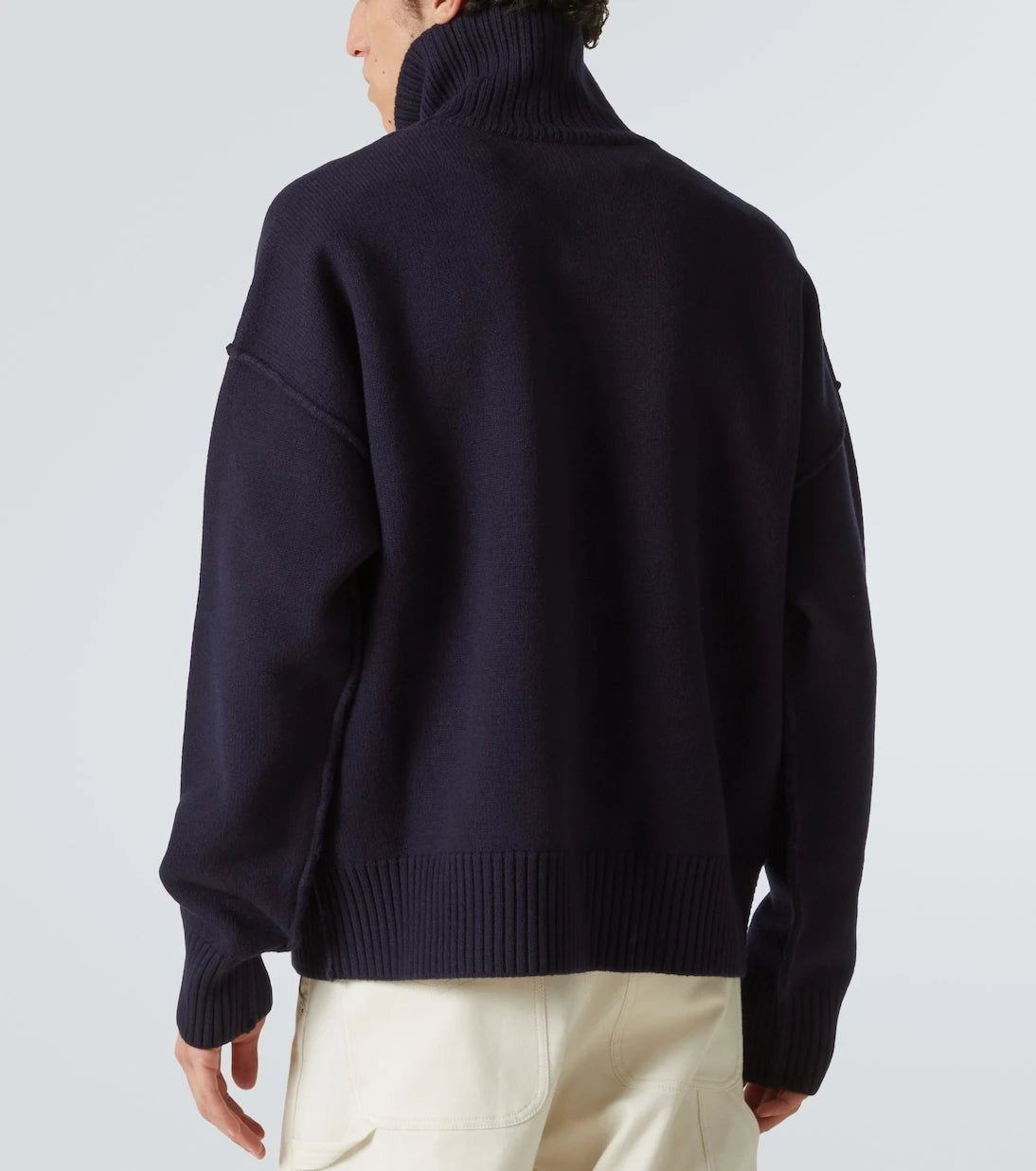 Ami Paris - Ami De Cœur virgin wool turtleneck sweater