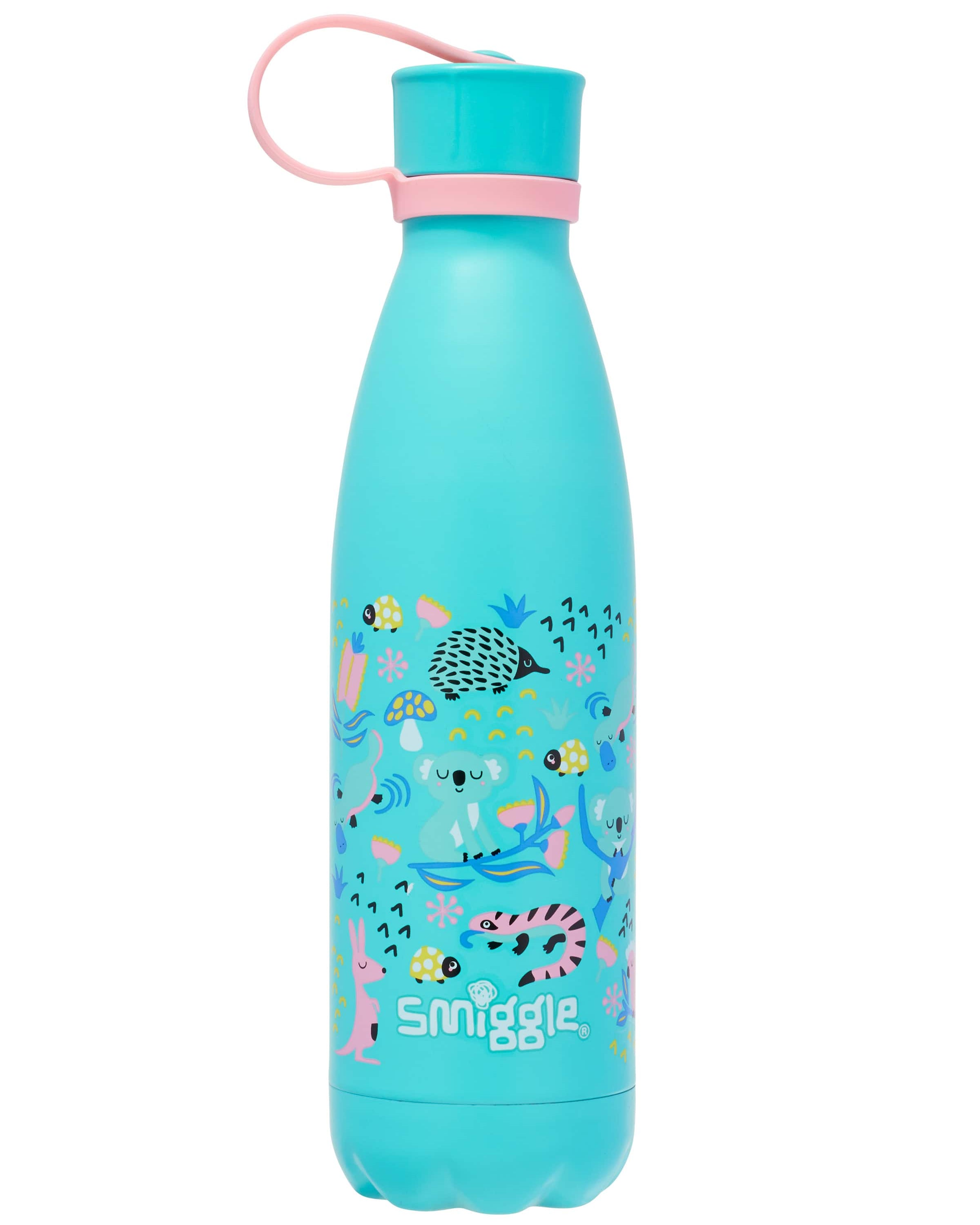 Smiggle - Hi There 500ML Steel Water Bottle with Lid