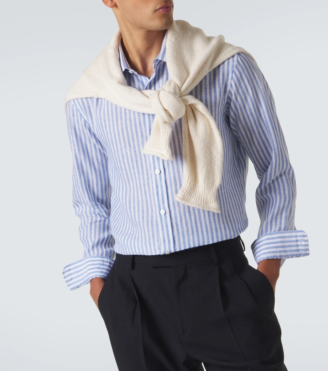 Charvet - Striped linen shirt