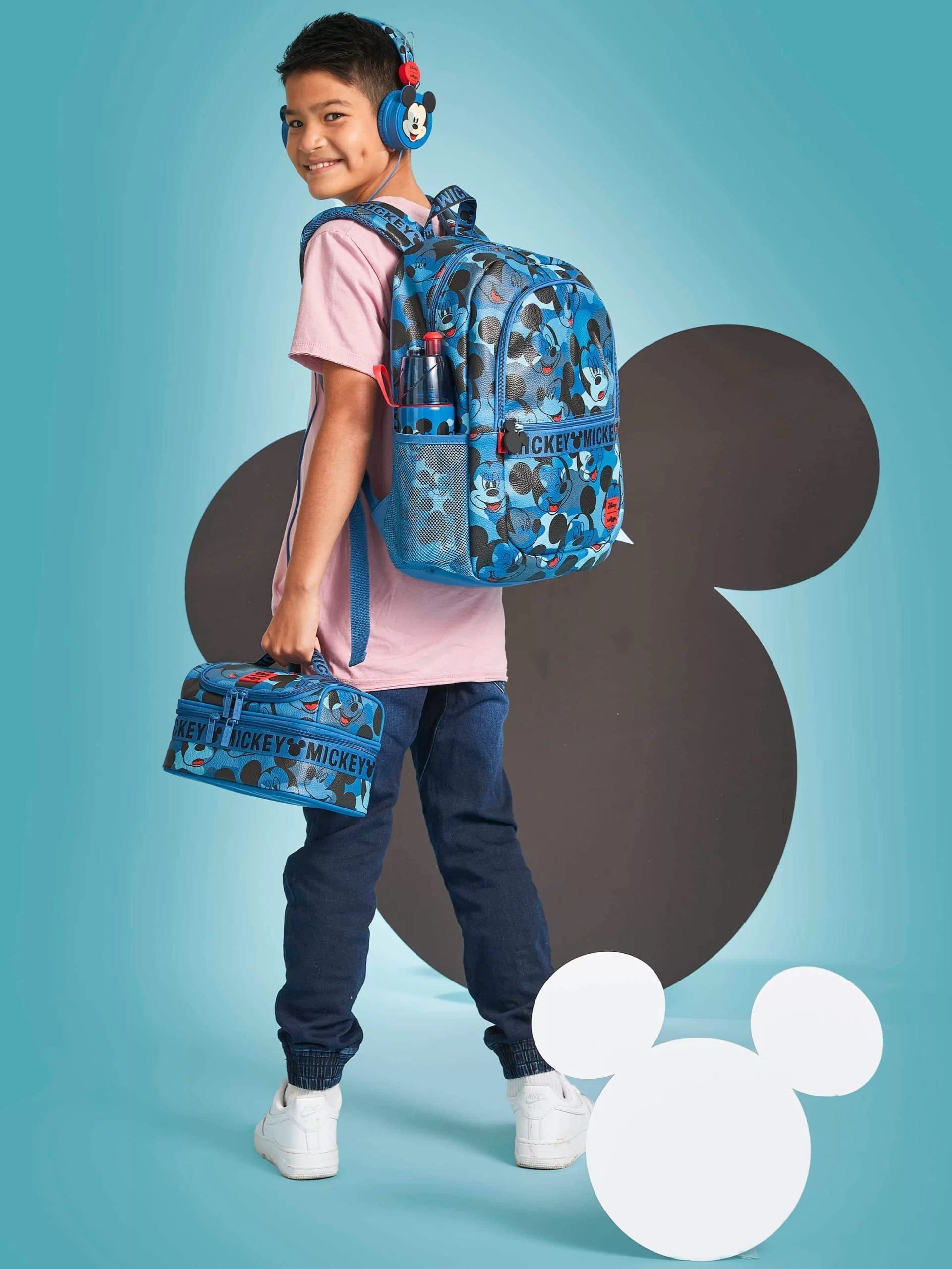 Smiggle - Mickey Mouse 4 Parçalı Okul Çantası Seti