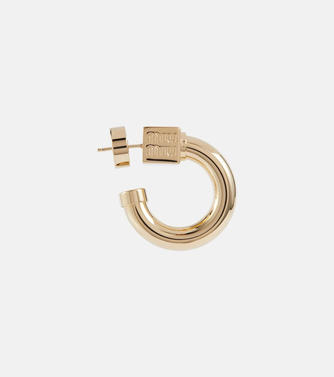 Miu Miu - Logo hoop earrings