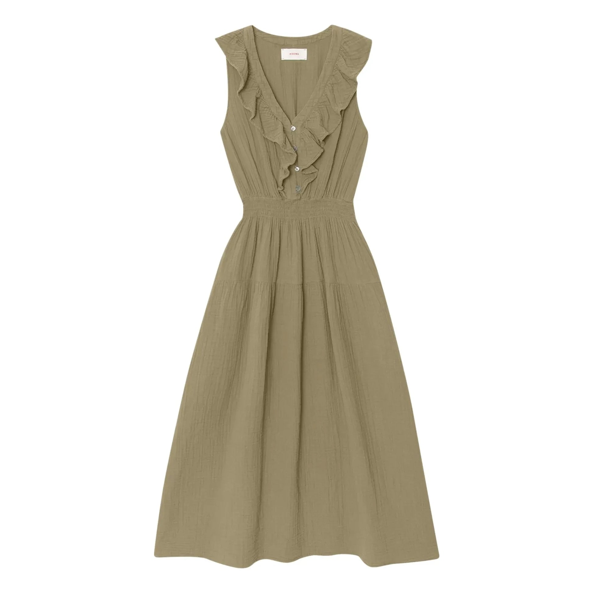 Xirena - Desa Cotton Dress | Olive