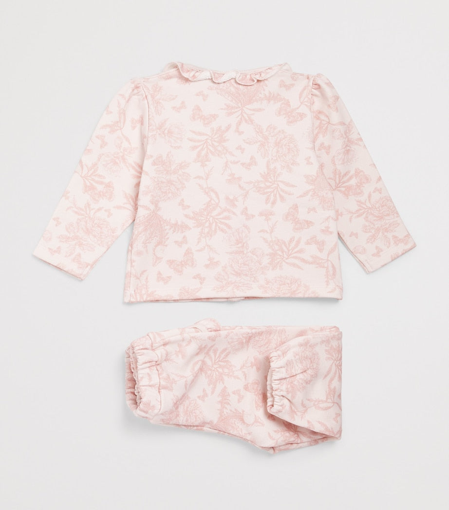 Tartine et Chocolat Cotton Toile de Jouy Top and Trousers Set (3 Months-4 Years)