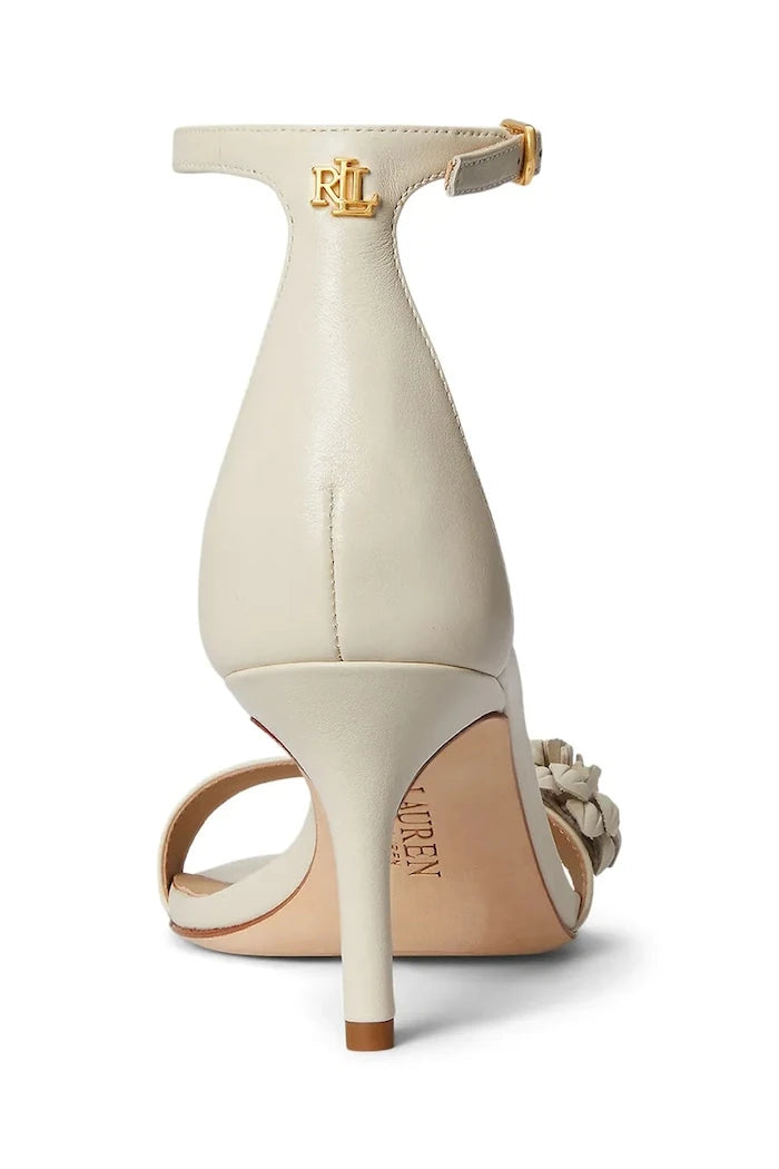 Lauren Ralph Lauren сандали с висок ток кожени Allie M Flwr