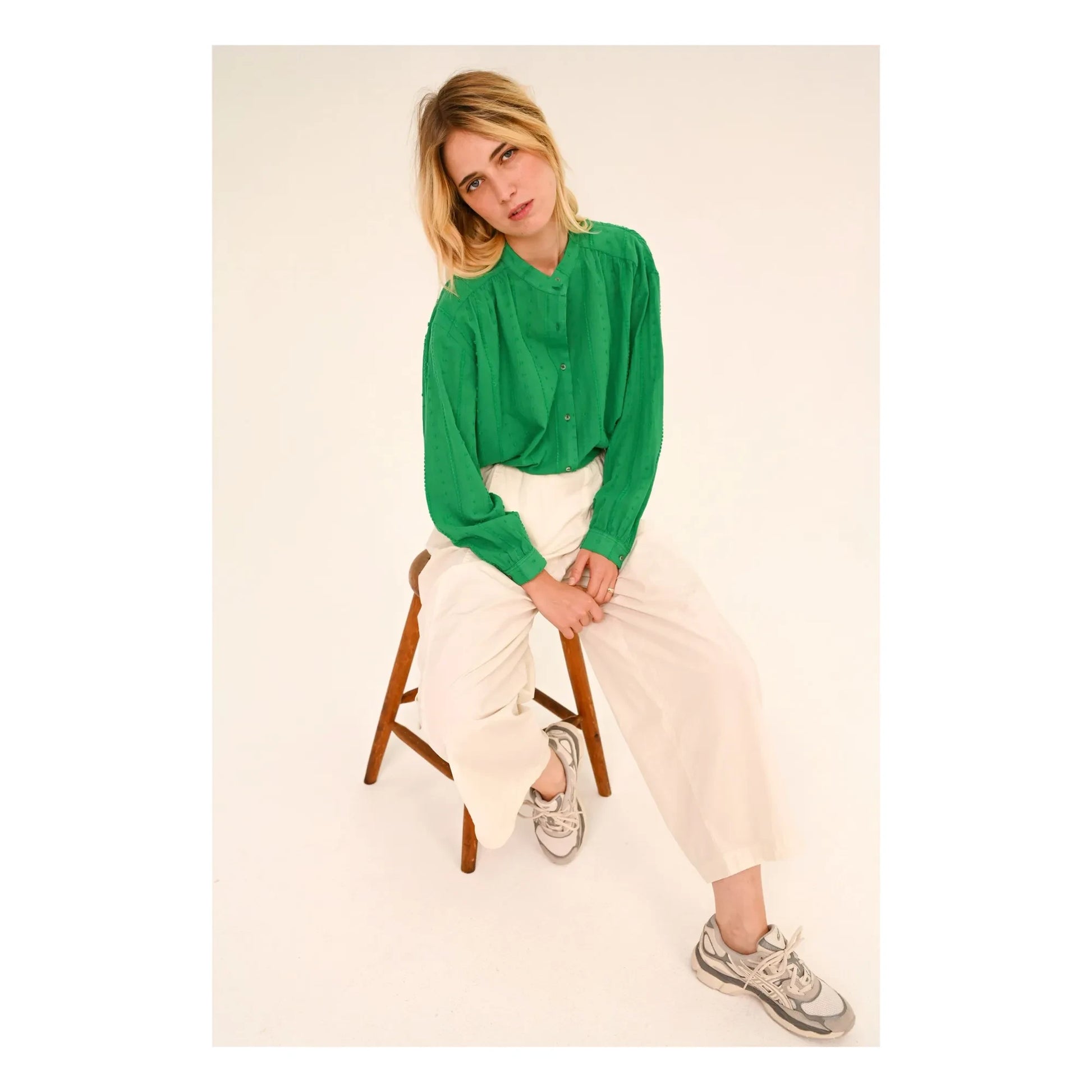 Sacrécoeur - Ella Green blouse | Green