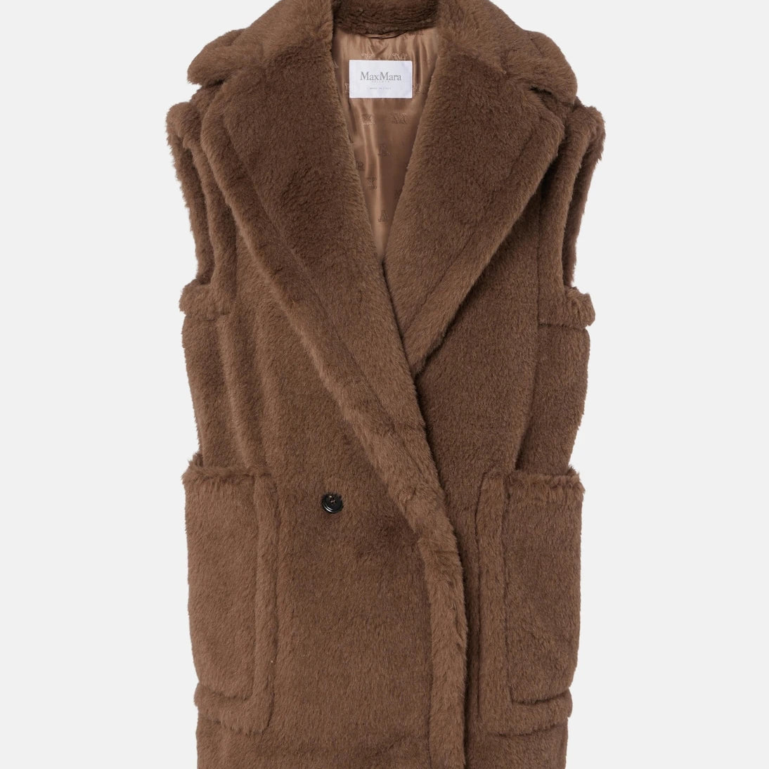 Max Mara - Alpaca, wool, and silk Teddy vest