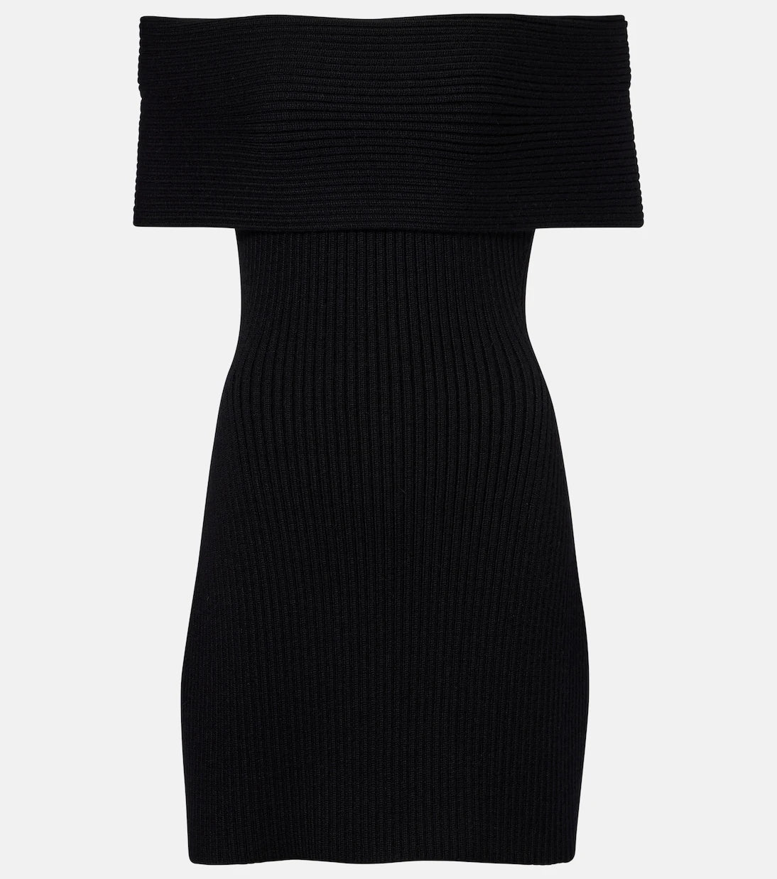 Givenchy - فستان قصير من الصوف المخلوط والألبكة المحبوك مضلّع