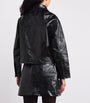 Claudie Pierlot Black Cropped Leather Jacket